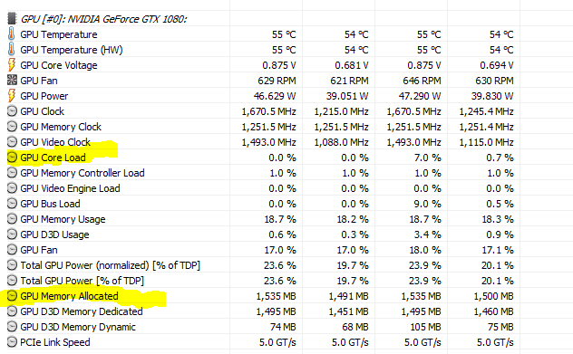 HWINFO Sensors