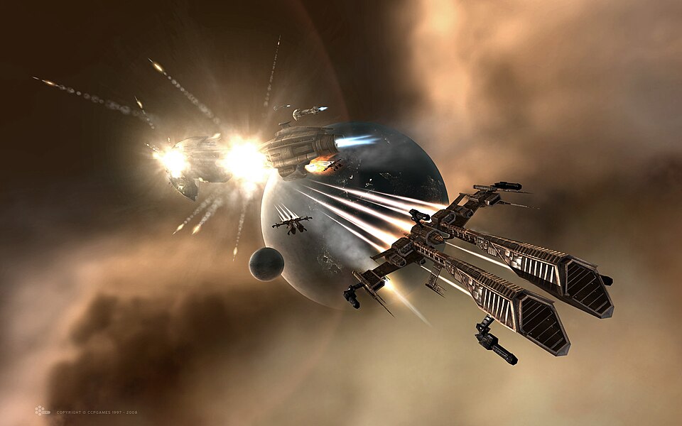 EVE Online — Empyrean Age era space battle